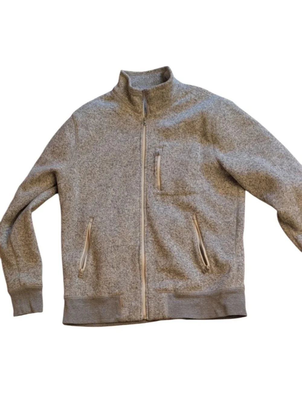 J. Crew Sportsmen's Outfitter Full Zip Fleece Jacket Grey Size L